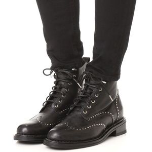 MOVING SALE Rag & Bone Cozen Studded Lace Up Boot